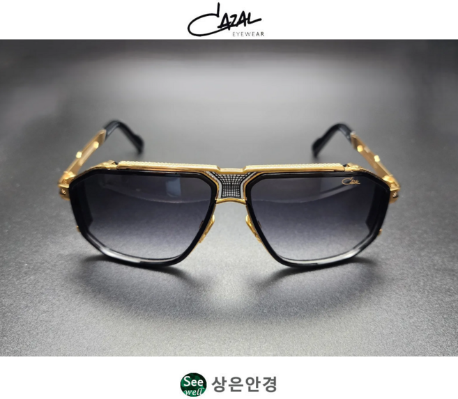 카잘 레전드 CAZAL LEGENDS 683/3 COL 001 블랙 골드 콤비 선글라스(Gold Plated/AR 코팅)