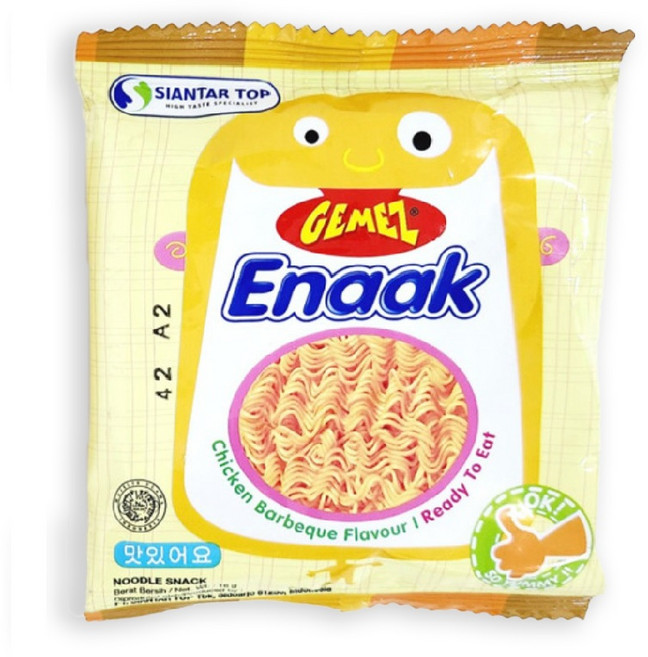 에낙 라면 스낵 치킨바베큐맛, 16g, 90개