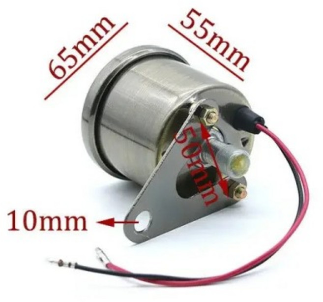 범용 오토바이 혼다용 LED 기계식 주행 속도계 타코미터