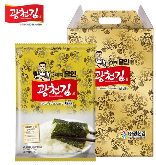 [광천김] 달인 광천김 7호 선물세트, 1개