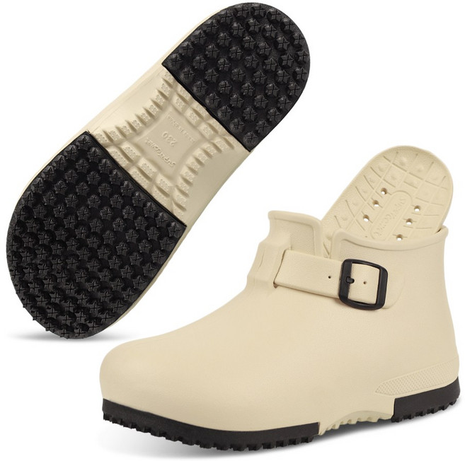 슈퍼카미트 남여공용 무중력 더블 쿠션 아치서포트 앵클 숏 레인부츠