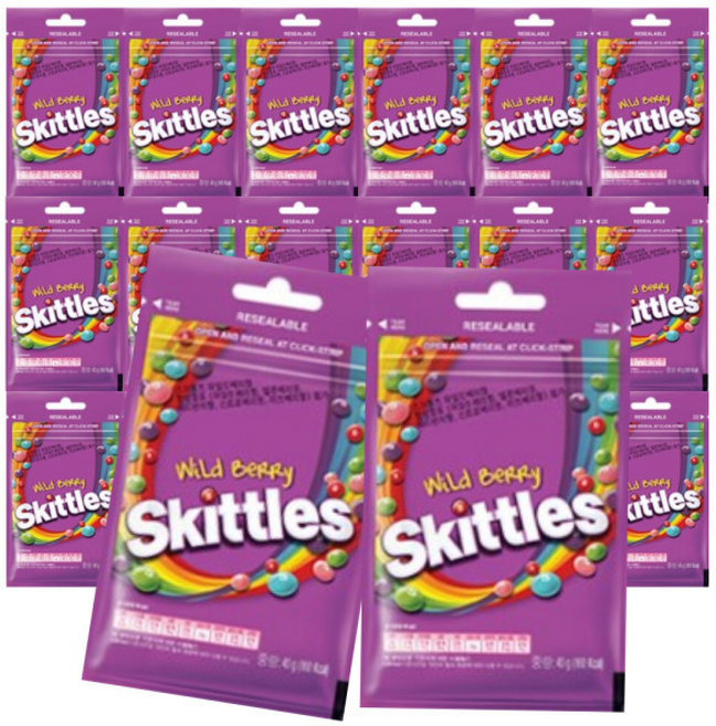 스키틀즈 와일드베리향, 40g, 20개