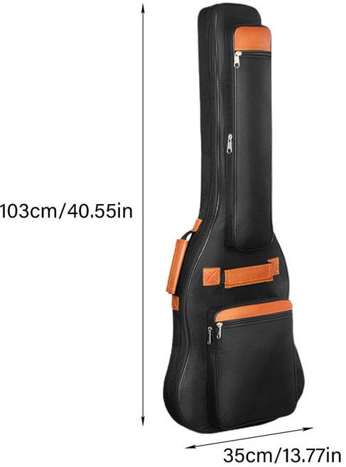 일렉트릭 기타 가방 백팩 여행용 패딩 방수 악기 베이스 어쿠스틱 핸들 케이스, electric guitar bag