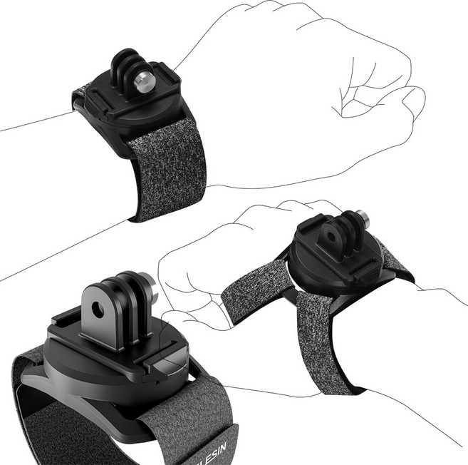 NEW 고프로 360도 회전 손목마운트 주먹마운트 텔레신 정품, 1개, 뉴 손목마운트