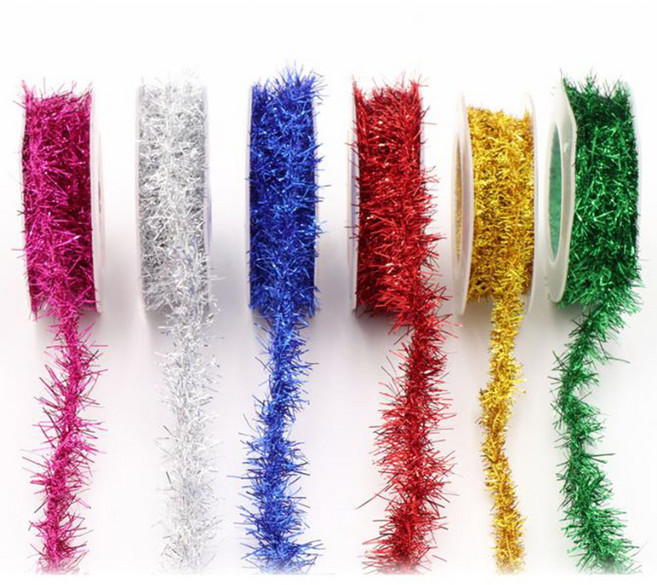 osshop 크리스마스 트리 장식 오노먼트 반짝이 모루, 1개, 반짝이모루