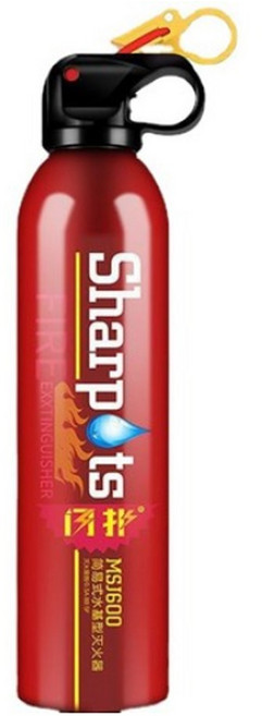 sharpots 水基型滅火器 車家兩用 居家安全, 紅色, 1個, 570-600ML
