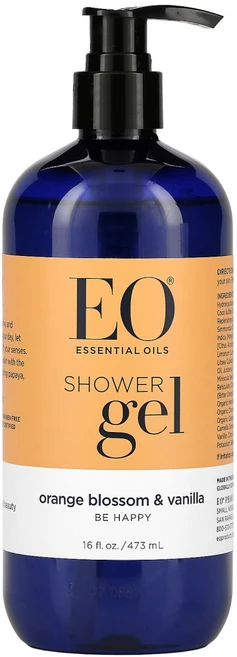 EO Products 샤워젤 오렌지블라썸 바닐라 16 fl oz (473 ml) 2팩, 473ml - 쿠팡