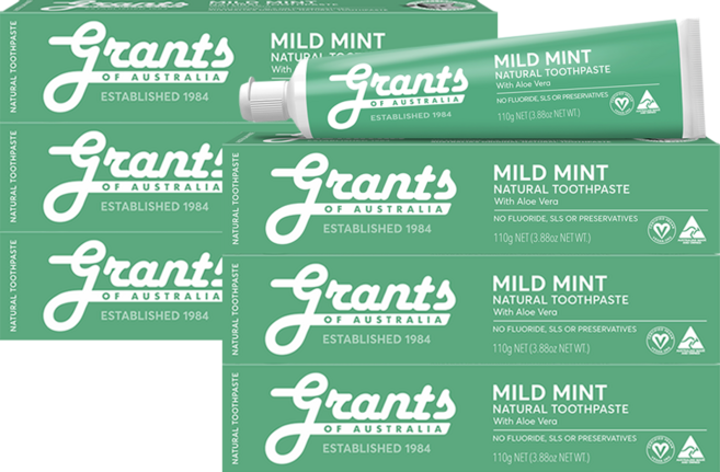그란츠 마일드민트 치약 3p, 6개