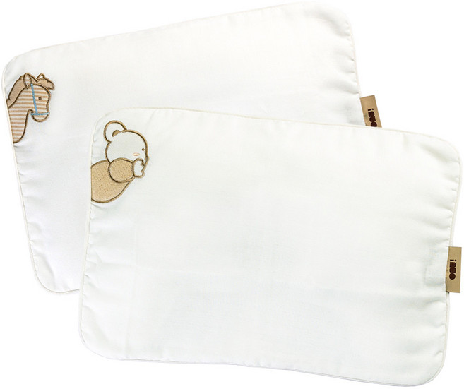 [베개커버] 아이누오 피트 베개커버, 캐릭터 자수 나비