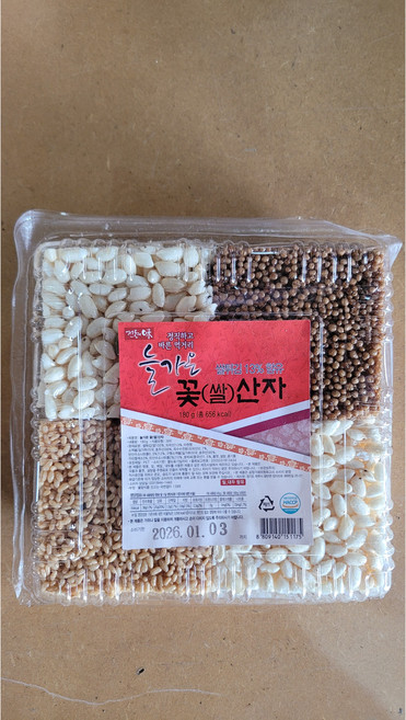아름건어물 차례상 전통약과한과산자 제수용품 산자 꽃산자, 1개, 180g