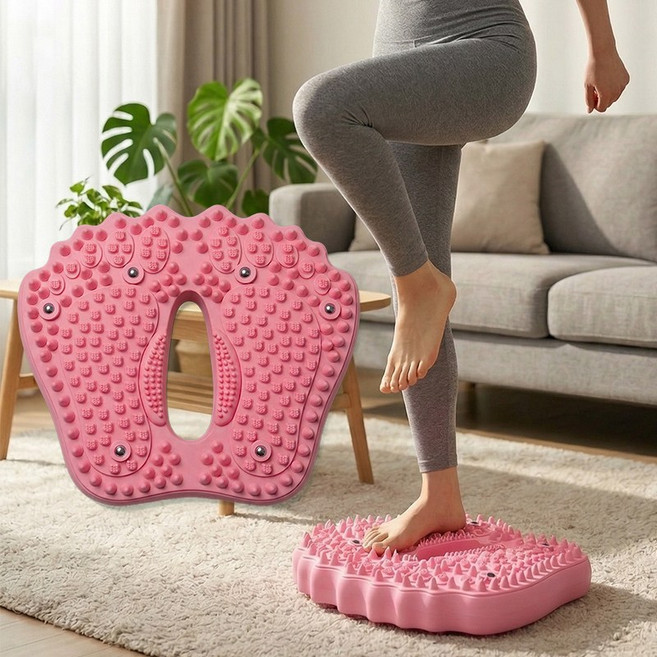 온픽커머스 지압 저소음 에어 스텝퍼 가정용 다이어트, 핑크
