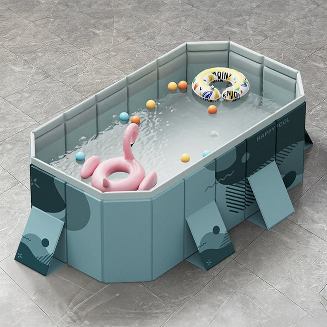 크크섬 물놀이 접이식 수영장 가정용풀장 이동식 대형 간이수영장, 1개