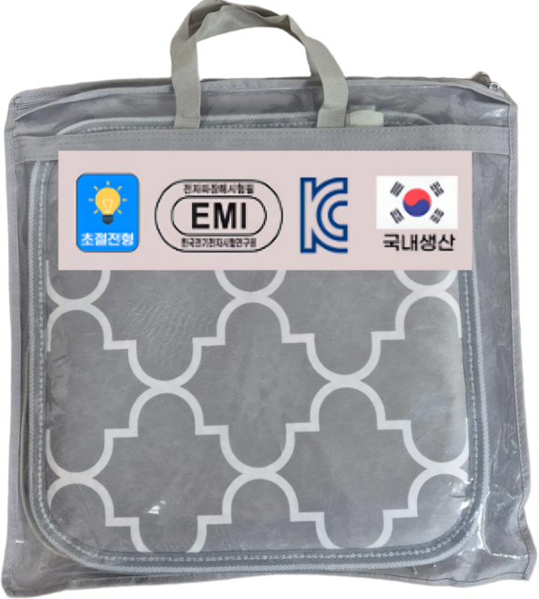 [국내산] 전자파 차단 안전한 물세탁 온도조절 극세사 전기방석 1인, 1인용