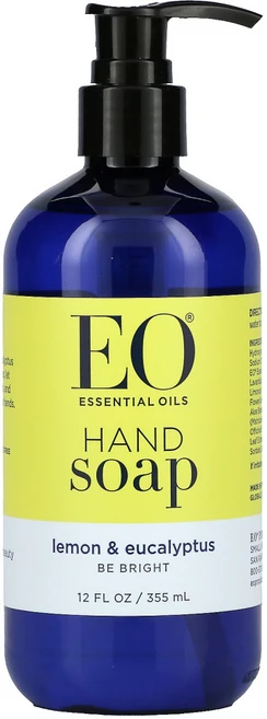 EO Products 핸드 솝 레몬 및 유칼립투스 355ml(12fl oz) 2팩, 355ml, 1개 - 쿠팡