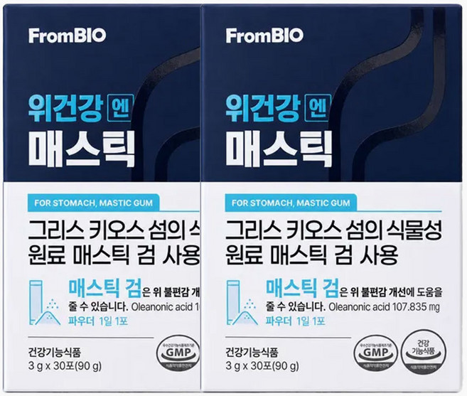 9위 - 프롬바이오 위건강엔 매스틱, 90g, 2개