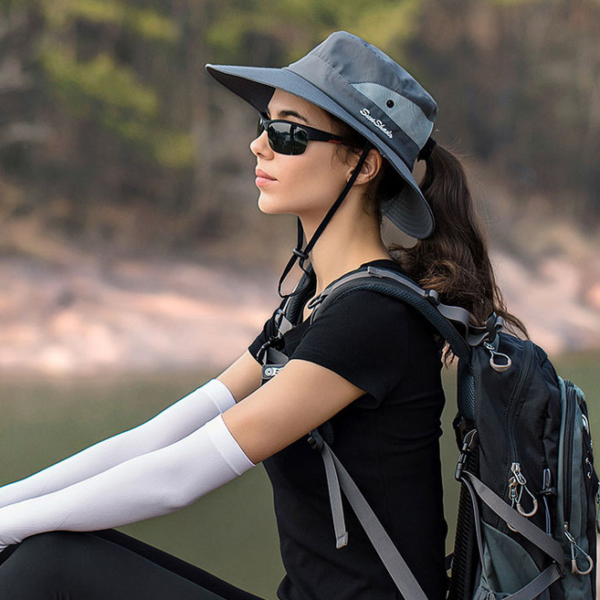 여성 등산모자 챙 넓은 모자 정글모 부니햇, 05 그레이