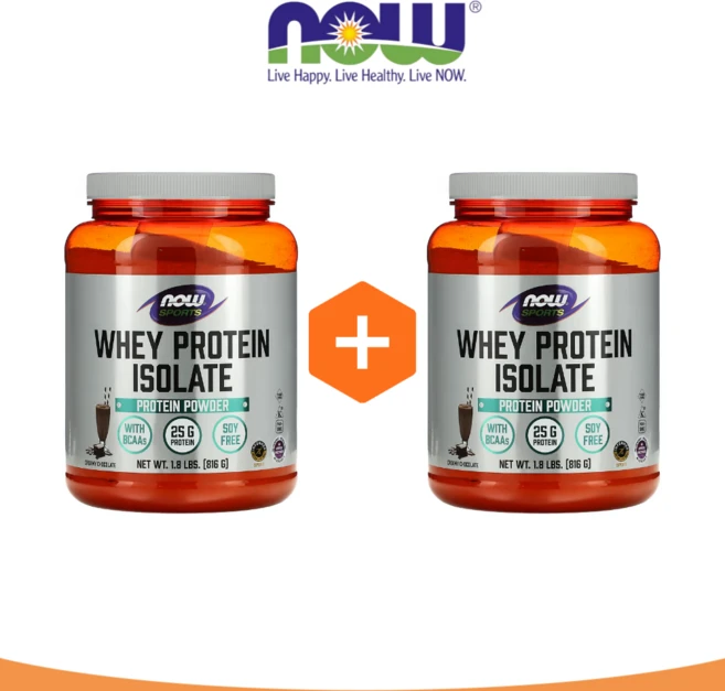 NOW Foods Sports 분리유청 단백질 크리미 초콜릿 816g(1.8lbs) x 2, 816g, 2개 - 쿠팡