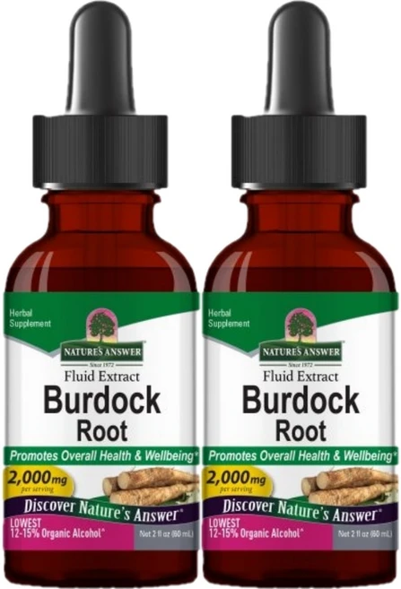 네이처스앤서 고흡수 우엉 뿌리 2000mg 액상 액체, 2팩, 30ml - 쿠팡