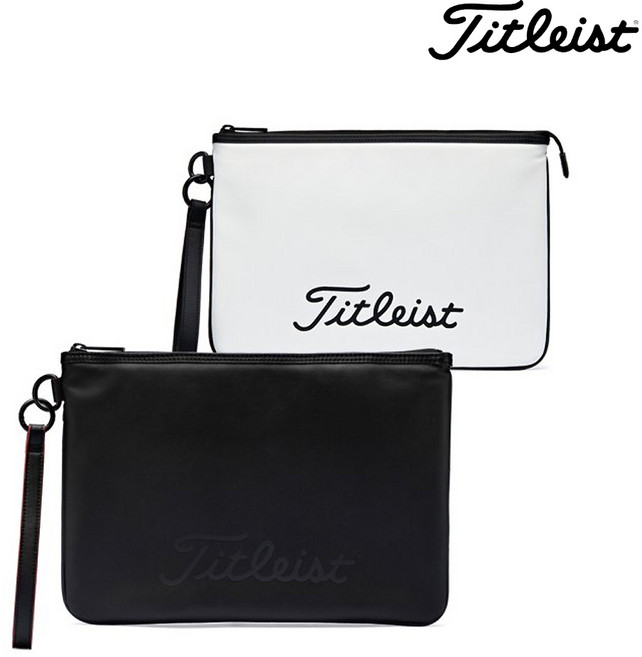 타이틀리스트 정품 젯 블랙 클러치 Jet Black Clutch TA20JBCK, Black/Black/Red