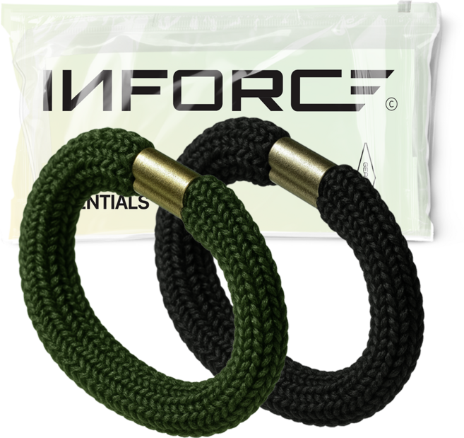 인포스 신형 군인 바지 밑단 고무링 2p, 1개, 검정