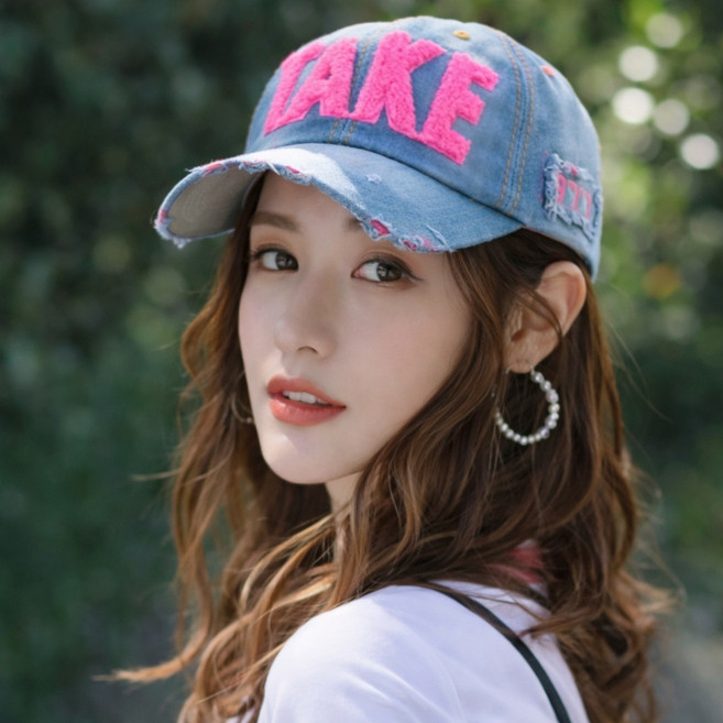 히트앤씨 3309 데일리 볼캡 여성모자 청모자 야구모자 빈티지