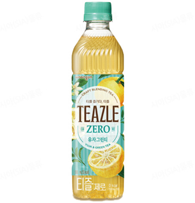 웅진 티즐 유자 그린티, 500ml, 20개