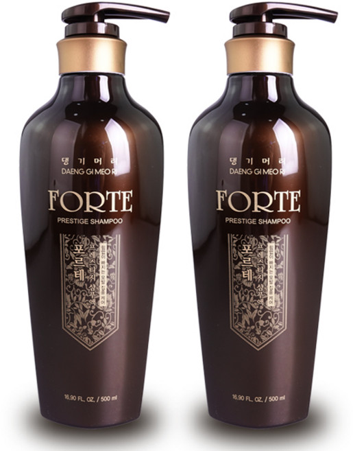 댕기머리 포르테프레스티지 한방탈모 샴푸, 2개, 500ml