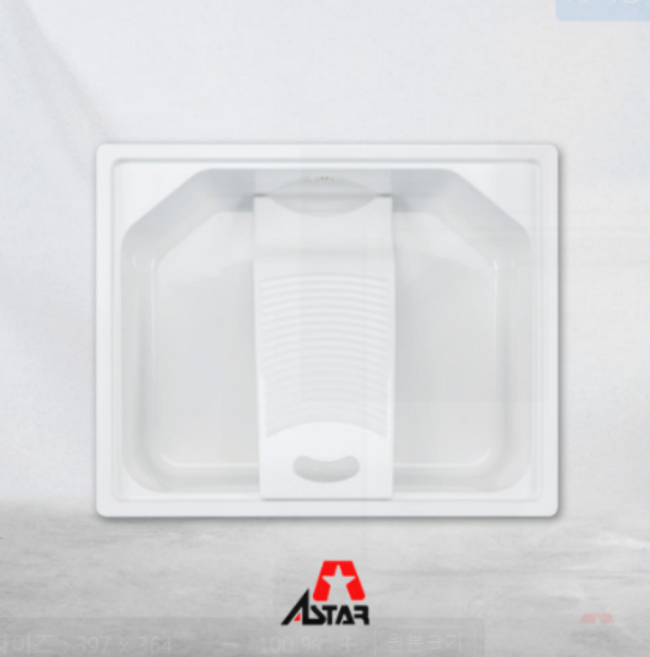 아스타 EC6351 빨래판 싱크대 보조주방 다용도 베란다 세탁볼
