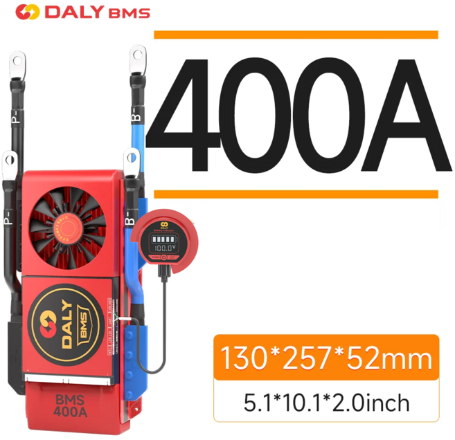 Daly LiFePO4 BMS 4S 400A 고성능 인산철 보호회로, 1개