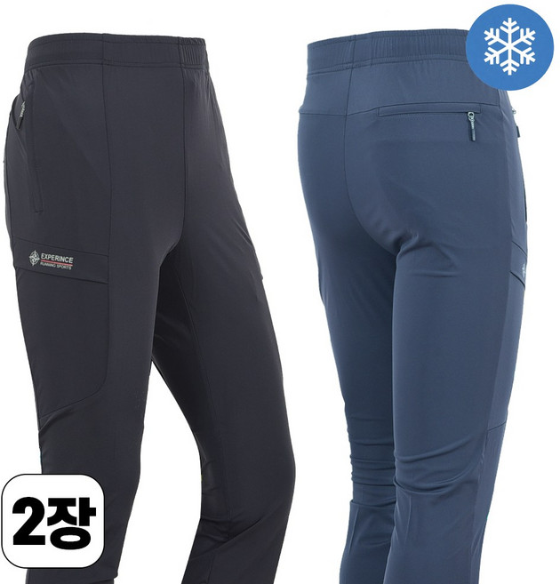 워킹맨 1+1 봄 여름 시즌 냉감소재 아이스 쿨 밴딩바지 작업복 고무줄 바지 아웃도어 등산바지 활동복 일상복 B210