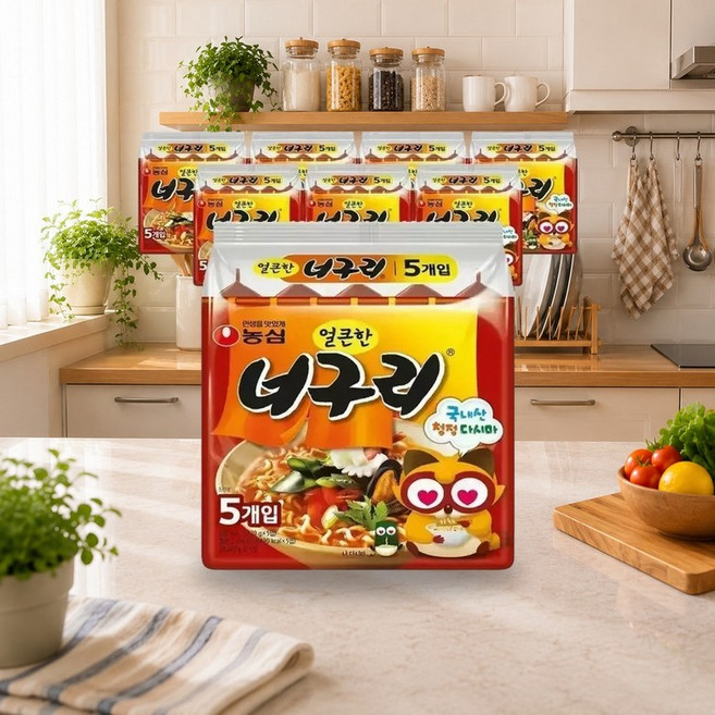 농심 얼큰한너구리 120g 40개