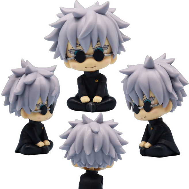 고죠 사토루 주술회전 피규어 룩업 미니 액션 모델킷 10센치 애니메이션피규어, 1개