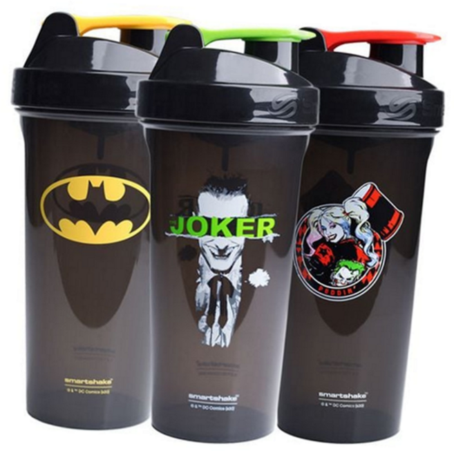 프로틴 쉐이커 피트니스 단백질 800ml 운동용 물통 대용량 헬스 텀블러 야외용 방지 투명 누수, 배트맨