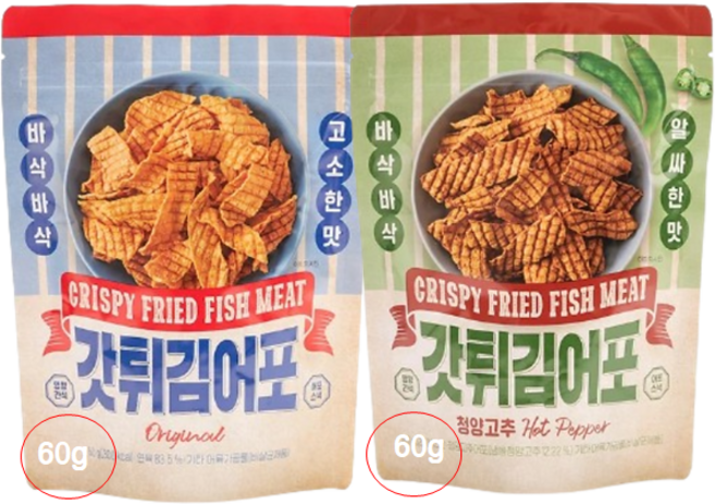코스트코 갓튀김어포 오리지날60g 청양고추맛60g, 60g, 1개