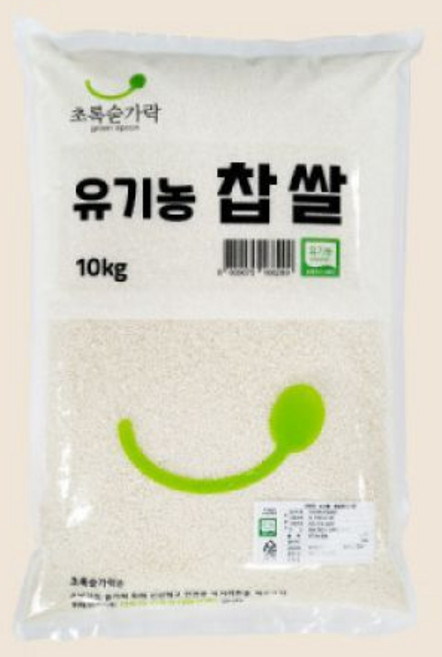 초록숟가락 유기농 찹쌀 10kg 국내산 2025년 햇곡, 1개