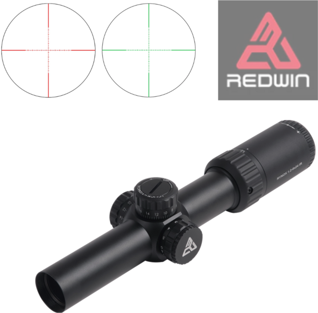 레드윈 라이녹스 라이플 숏스코프 REDWIN RYNOX 1.2-6X24 IR, 1개