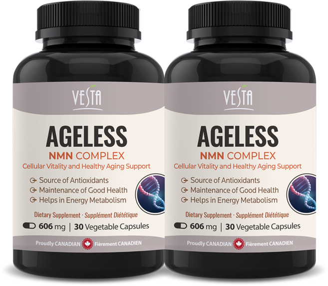 [캐나다 빠른직구] 베스타 항노화 저속노 NMN Complex 606mg 엔엠엔 피세틴 레스베라트롤 3중 시너지 노화영양제 에이지리스 고순도 고함량 1일 1~2캡슐, 2개, 30정