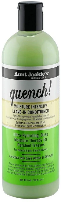 Aunt Jackie's 퀜치 모이스처 인텐시브 리브인 헤어 컨디셔너 473ml, 1 - 쿠팡