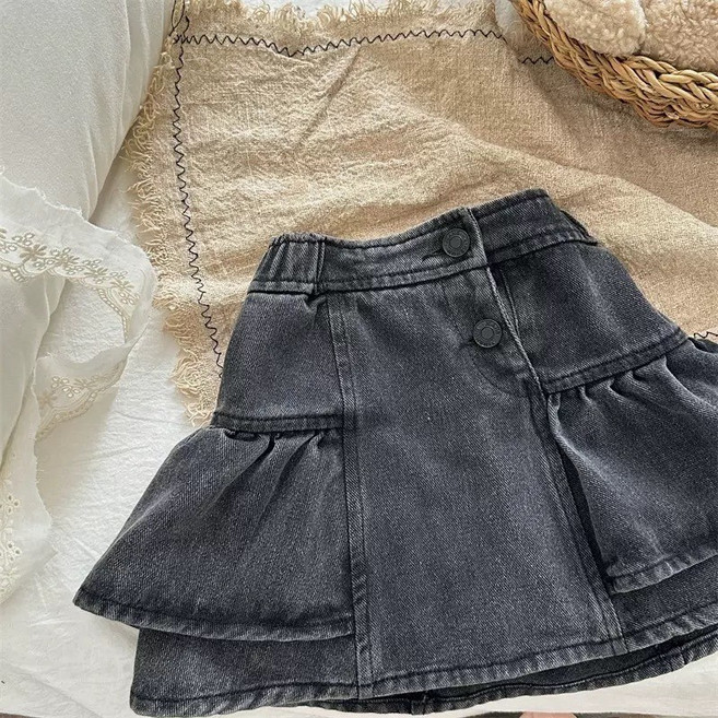 女童牛仔蛋糕裙 夏季新款