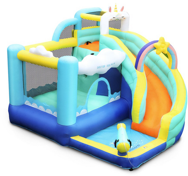 바운스브라더스 3056D 유니콘랜드 워터 에어바운스, 1개