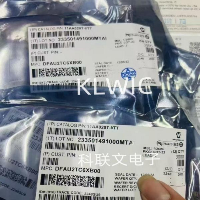 100% 새 원본 11AA020T-I/TT 마이크로칩 SOT23-3, 01 CHINA, 1개