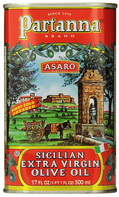 Partanna 파타나 콜드 프레스 엑스트라 버진 올리브 오일 500ml Extra Virgin Olive Oil, 1개
