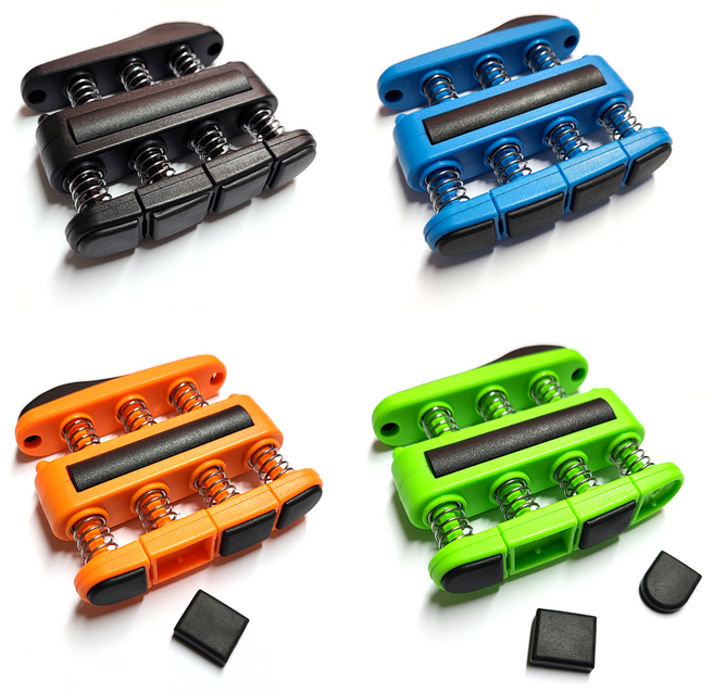 기타연습 손가락 운동 기구 기타코드 연습기 스케일 연습 힘 기르기, 그린, 1개