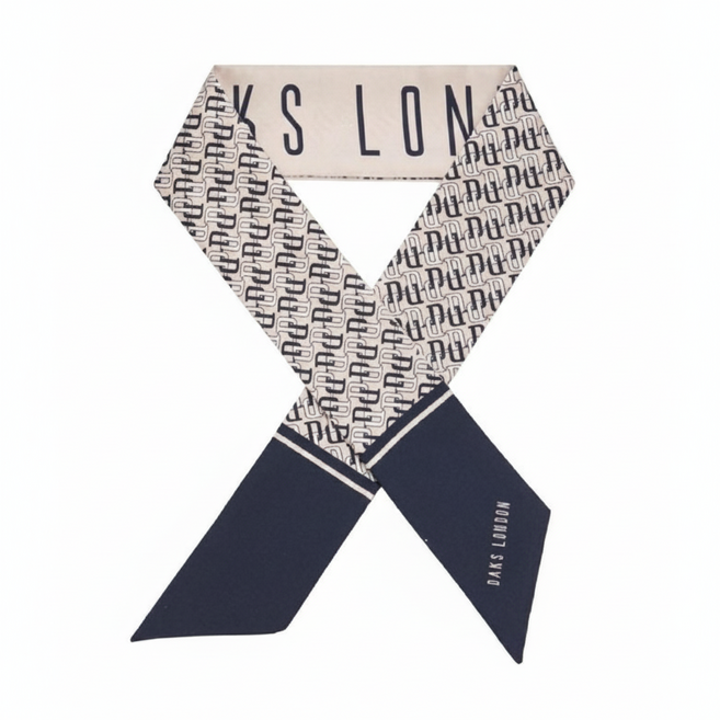 닥스 DD 패턴 쁘띠 실크 스카프 (선물포장)