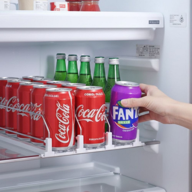 유또 음료 디스펜서 냉장고 정리 트레이, 1개, 화이트