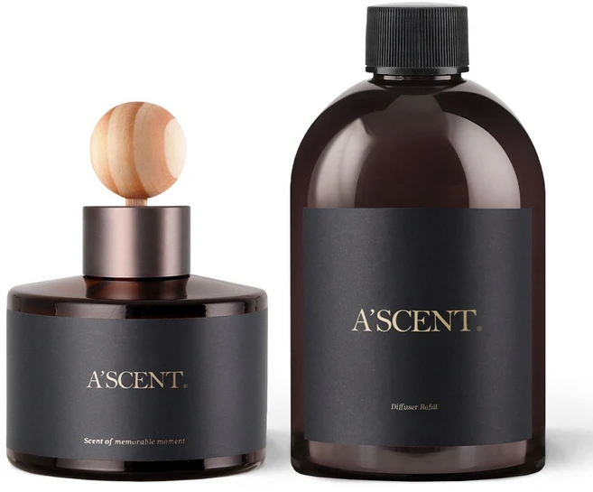 에이센트 차량용 방향제 대용량 리필 세트 120ml+300ml, 1세트, 시그니처솝 - 쿠팡