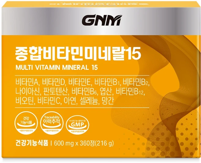 자연의품격 종합비타민 미네랄 15, 360정, 1개 - 쿠팡