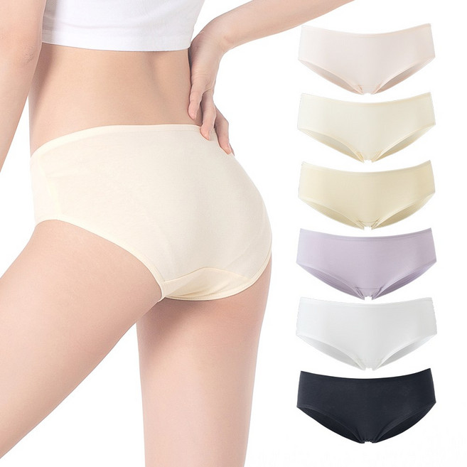 에브리핏 여성용 데일리 순면 삼각 팬티 6P세트