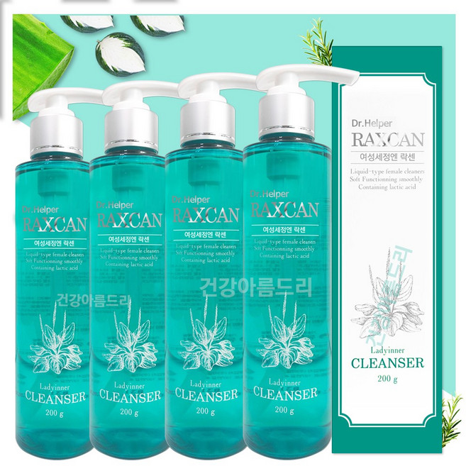 여성세정엔 락센 겔 200g 약산성 여성 세정제 청결제, 4개