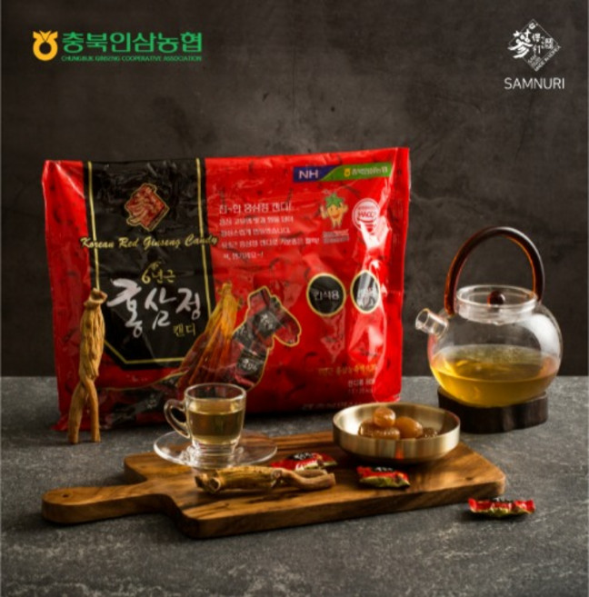 충북인삼농협 6년근 홍삼정 캔디 800g, 1개